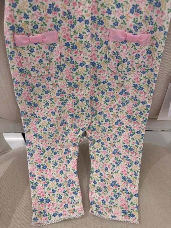 🤍 6 Mth Ralph Lauren Baby Floral & Ribbon Collared One-Piece Romper NWT - Picture 15 of 16